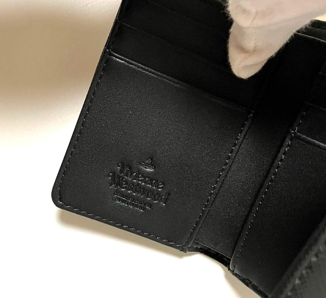 Vivienne Westwood 三つ折り財布 黒813VW131 新品