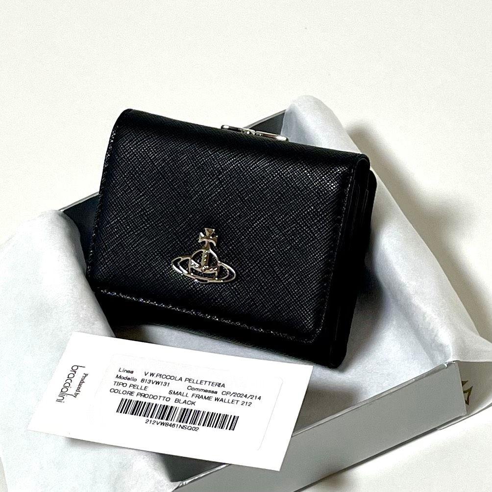 Vivienne Westwood 三つ折り財布 黒813VW131 新品