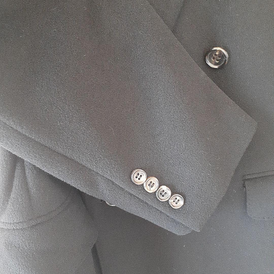 日本製　カシミヤ100％紳士コート　黒色