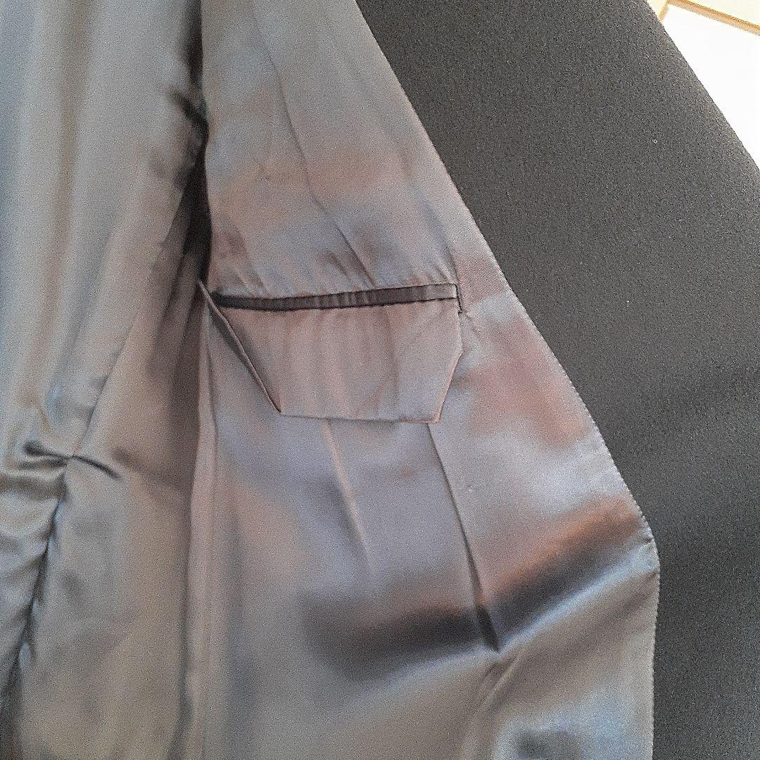 日本製　カシミヤ100％紳士コート　黒色