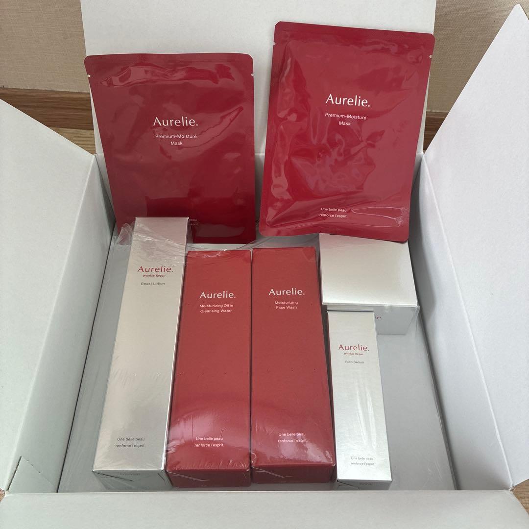 【あやたか】Aurelie. プレミアムエイジング集中ケア５点＋マスク2枚