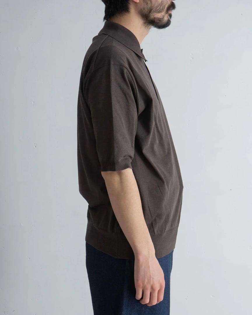 トップス KAPTAIN SUNSHINE Cotton Knit Poloshirt