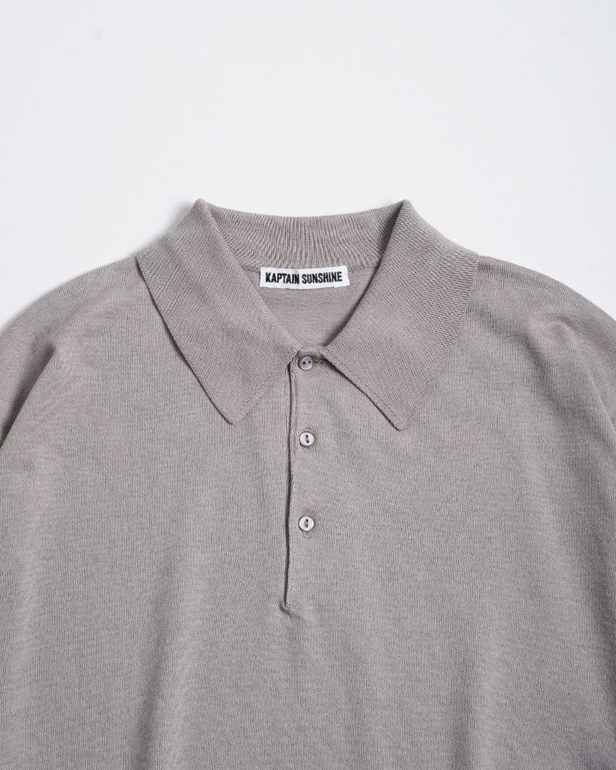 トップス KAPTAIN SUNSHINE Cotton Knit Poloshirt