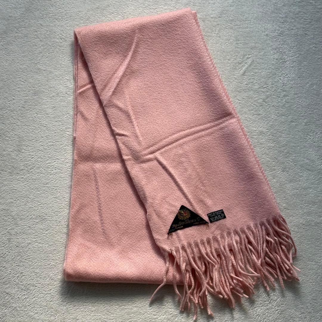 Loro Piana ロロピアーナ カシミア マフラー ピンク イタリア製