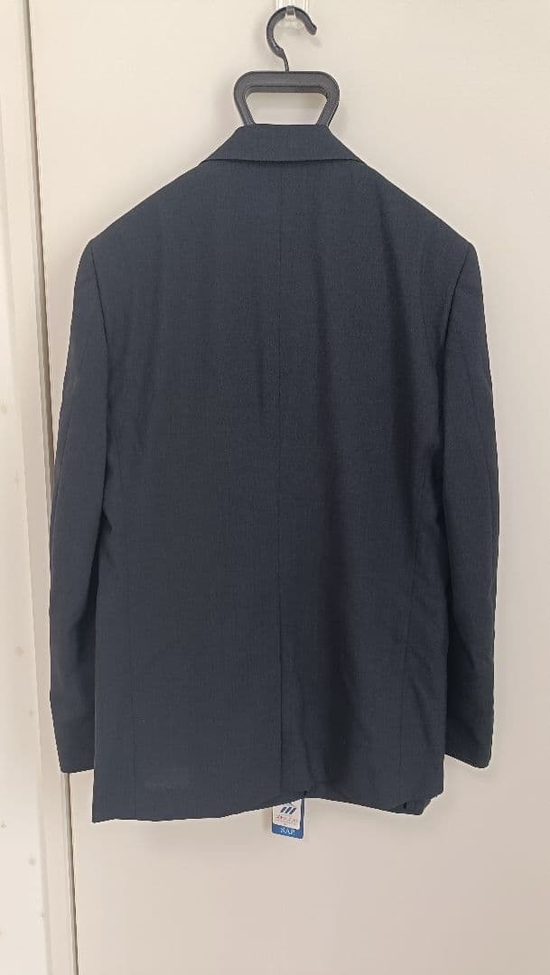 【新品・未使用】洋服の青山　PERSON'S ネイビースーツ無地　春夏用【A6】