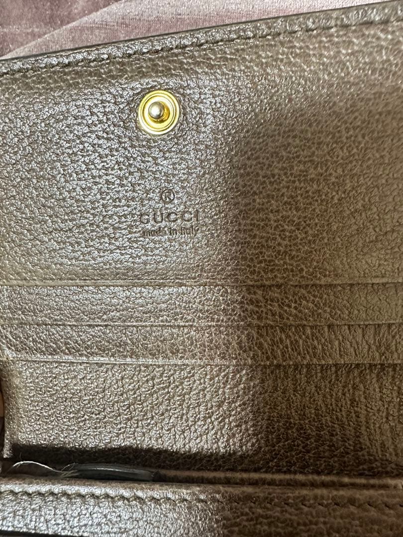 GUCCI 二つ折り財布 GGキャンバス