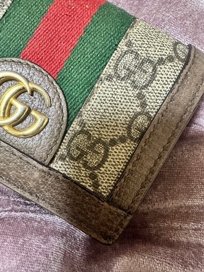 GUCCI 二つ折り財布 GGキャンバス