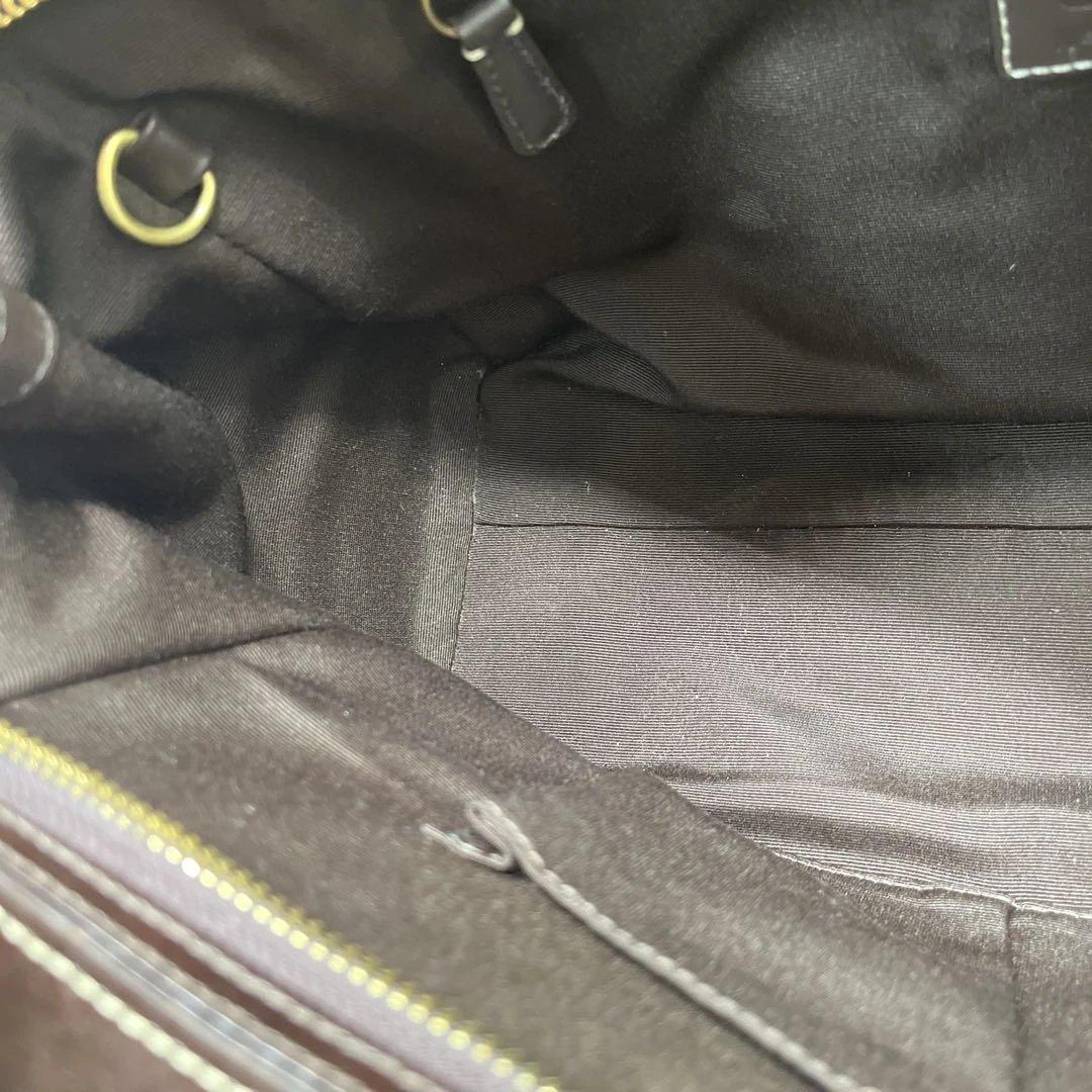 美品COACH トートバッグ 黒 肩掛け キャンバス レザー 11063 コーチ