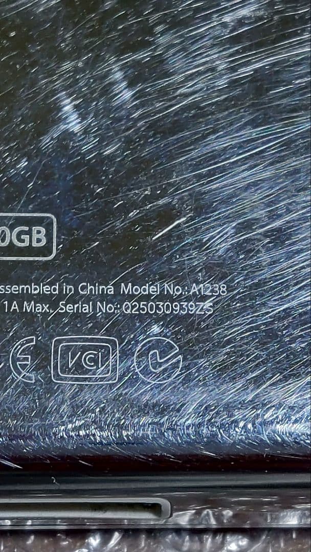 アイポッドクラシック　第6世代 A1238　160GB ジャンク ナンバー801