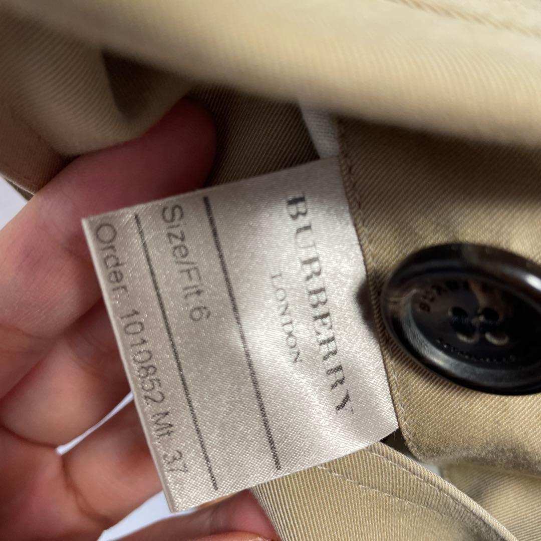 バーバリー ベージュ ダブルブレスト トレンチコートライナー付