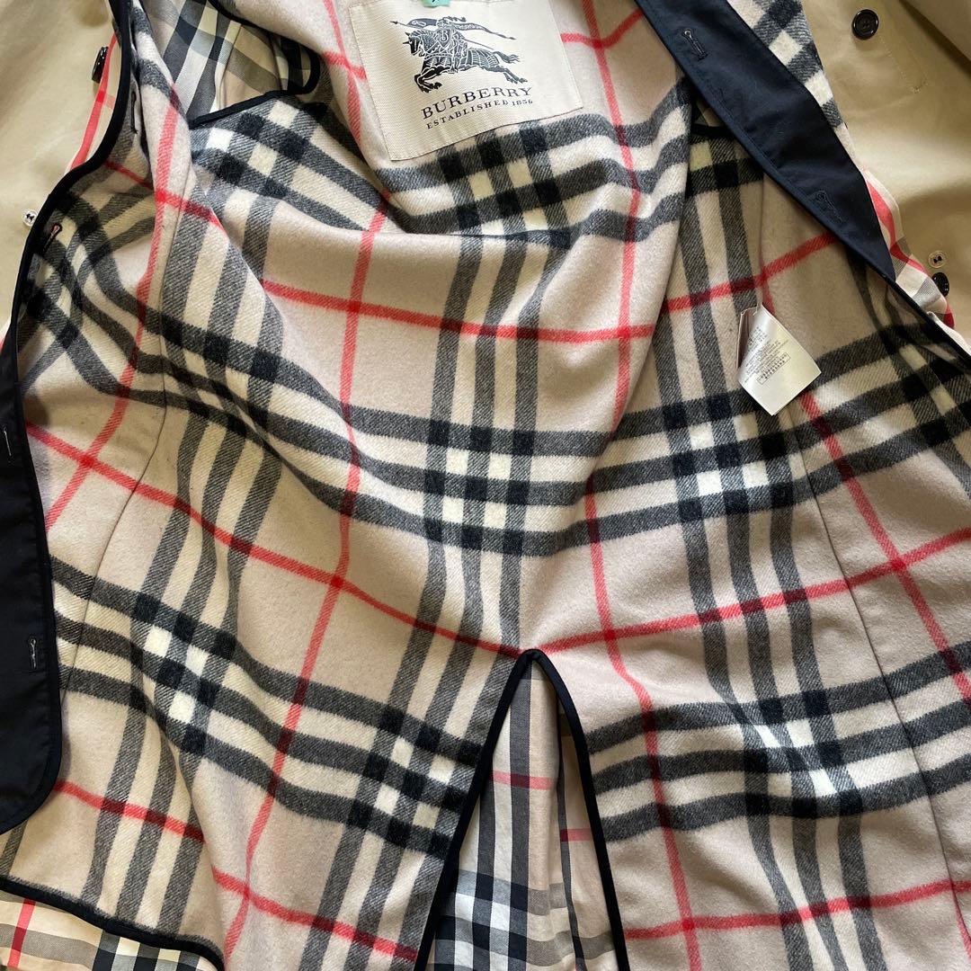 バーバリー ベージュ ダブルブレスト トレンチコートライナー付