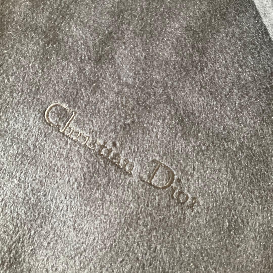 【クリスチャン・ディオール】 ショール　大きめ　カシミア　黒色