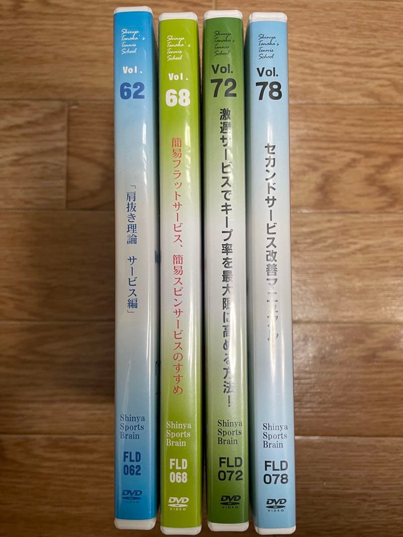 テニスDVD 田中信弥 瞬間直し実践会Vol.62, 68, 72, 78