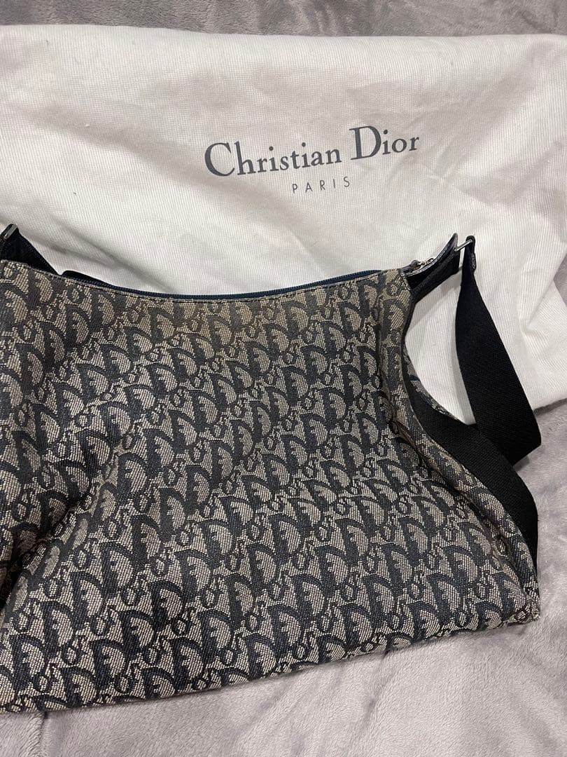 Dior トロッター柄 ロゴショルダーバッグ