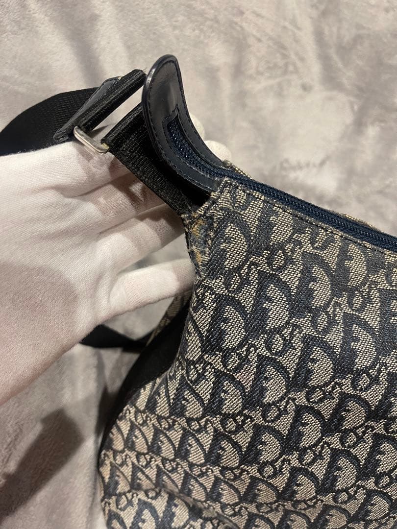 Dior トロッター柄 ロゴショルダーバッグ