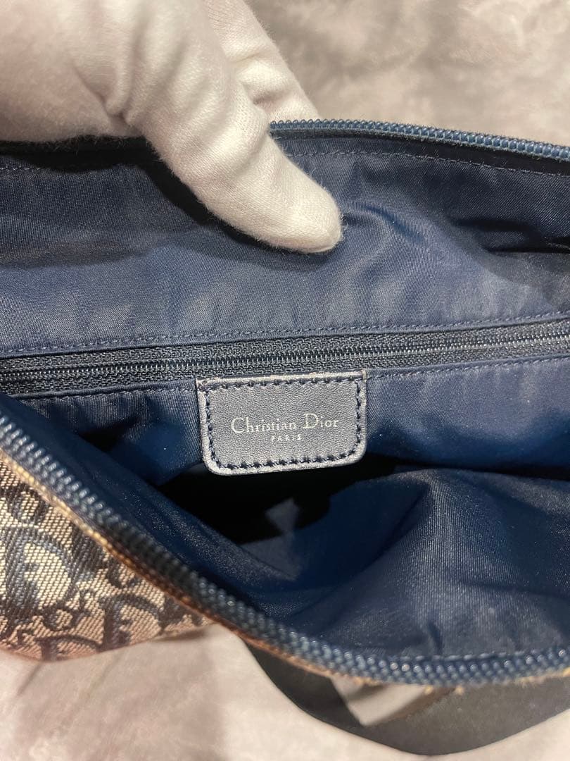 Dior トロッター柄 ロゴショルダーバッグ