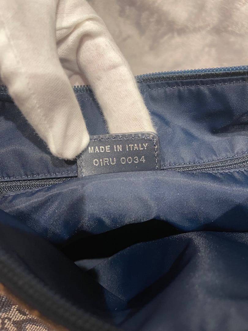 Dior トロッター柄 ロゴショルダーバッグ