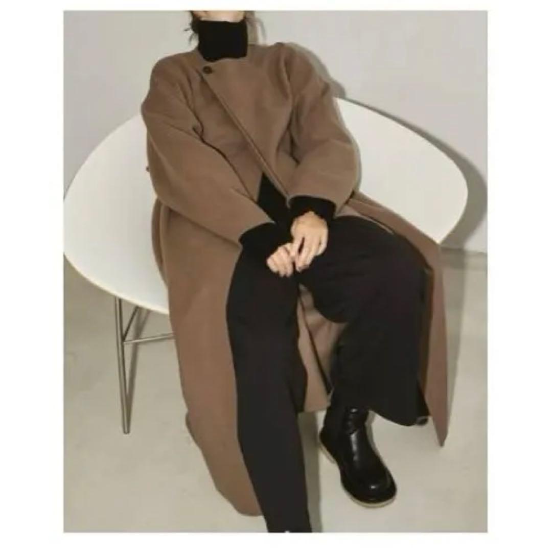 ジャケット・アウター Stole Wool Coat todayful