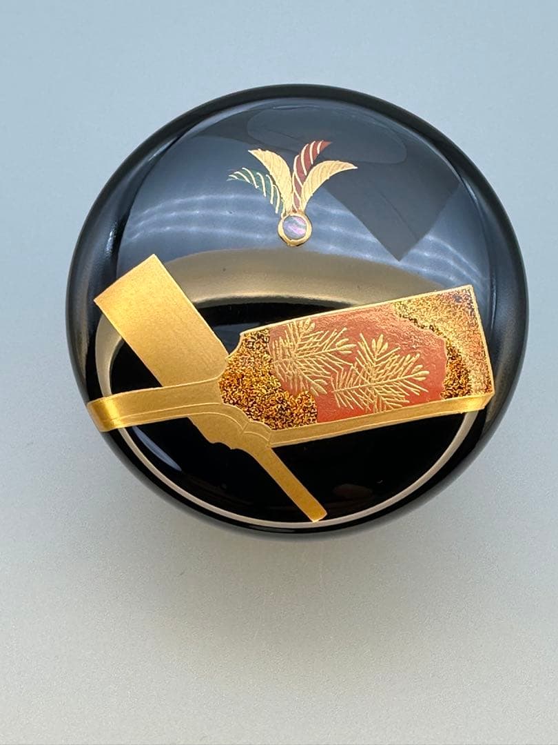 茶道具　棗　西村松雲　羽子板蒔絵