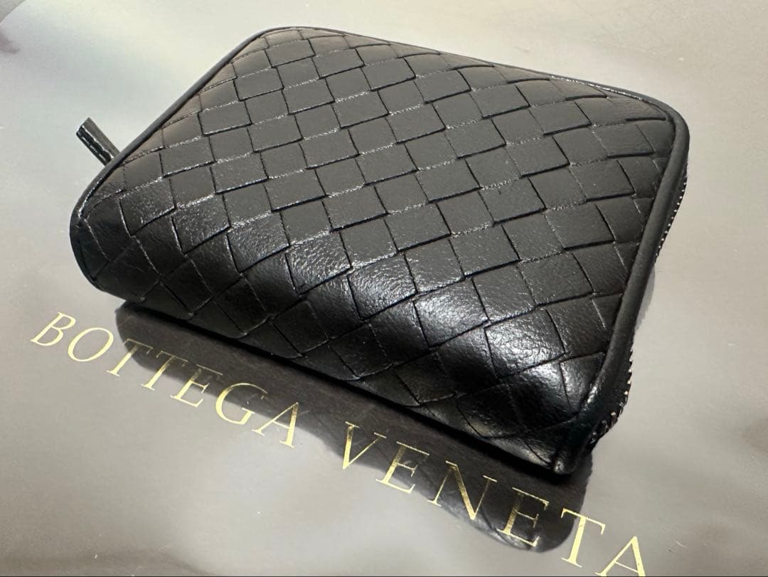 【付属品付】ボッテガヴェネタ イントレチャートケース/ラム/黒1️⃣✨✨