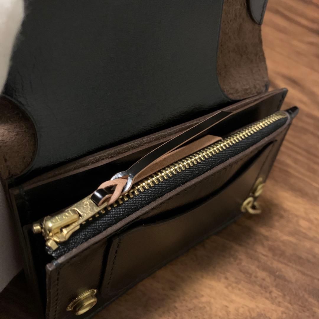 トラッカーウォレット　ミドル　CA008 コードバン引き紐付き