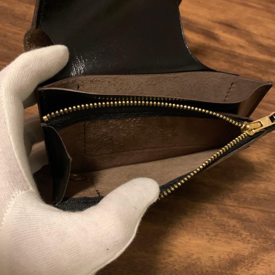 トラッカーウォレット　ミドル　CA008 コードバン引き紐付き