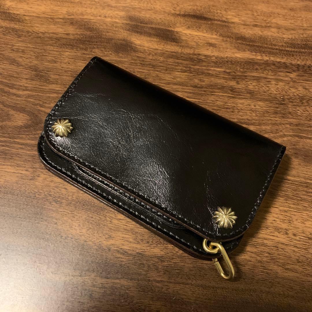 トラッカーウォレット　ミドル　CA008 コードバン引き紐付き