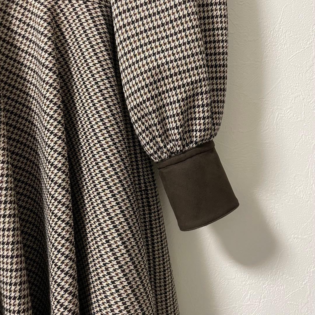 foufou チェックワンピース　千鳥 ワンピース