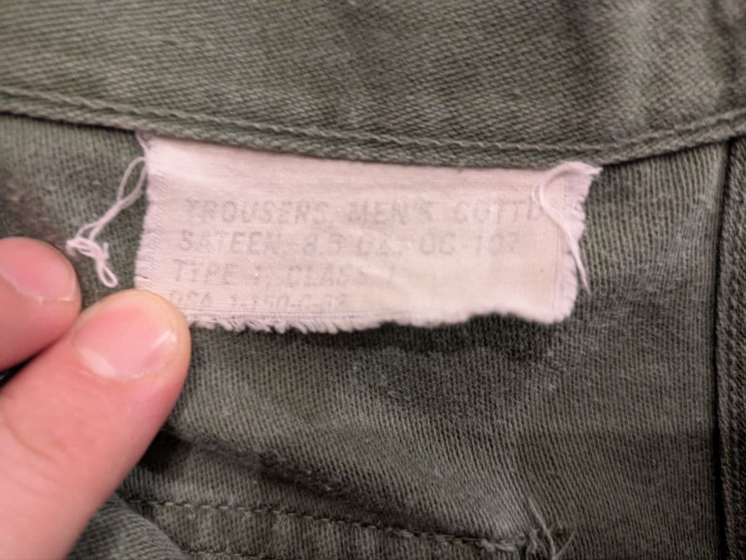 60's us army baker pants ファティーグ ベイカー
