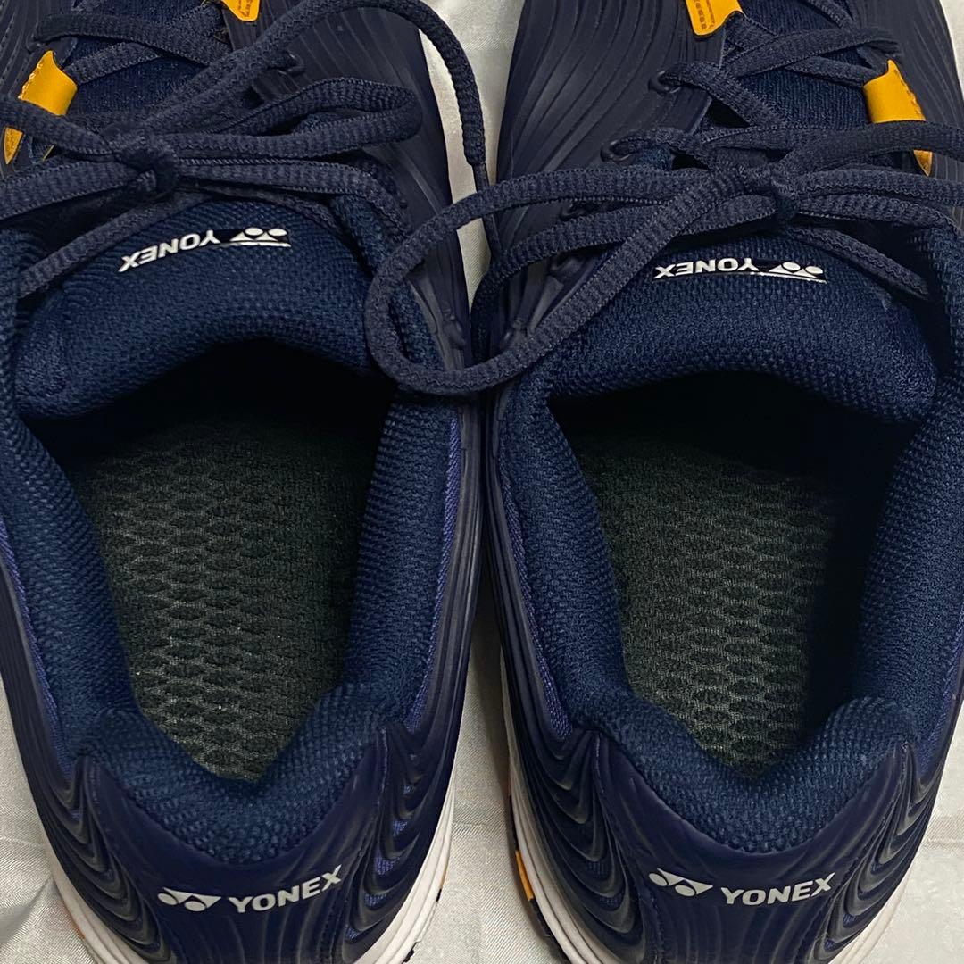 YONEX ヨネックス　27cm テニスシューズ フュージョンレブ5 ネイビー