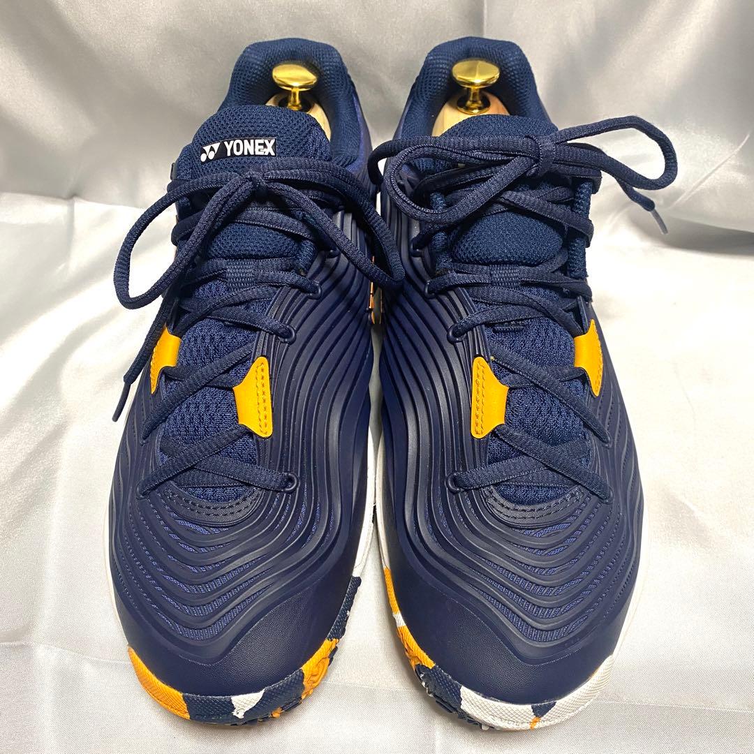 YONEX ヨネックス　27cm テニスシューズ フュージョンレブ5 ネイビー