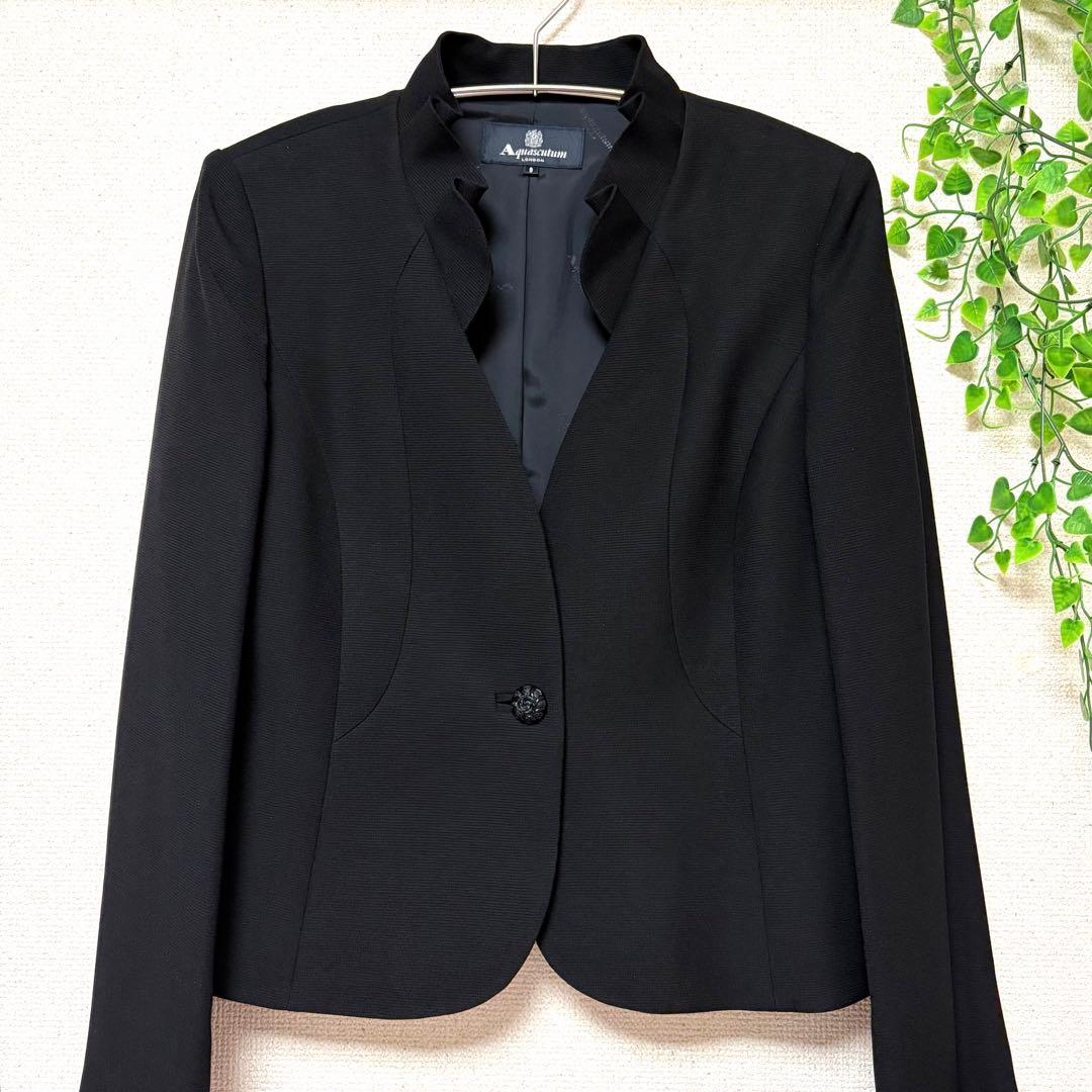 美品 ♡ 東京ソワール　アクアスキュータム　9号　ブラックフォーマル　ジャケット