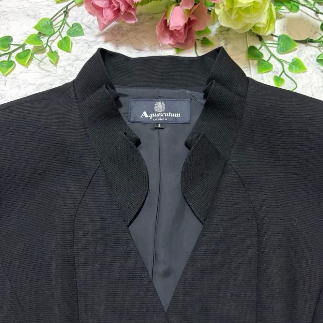 美品 ♡ 東京ソワール　アクアスキュータム　9号　ブラックフォーマル　ジャケット