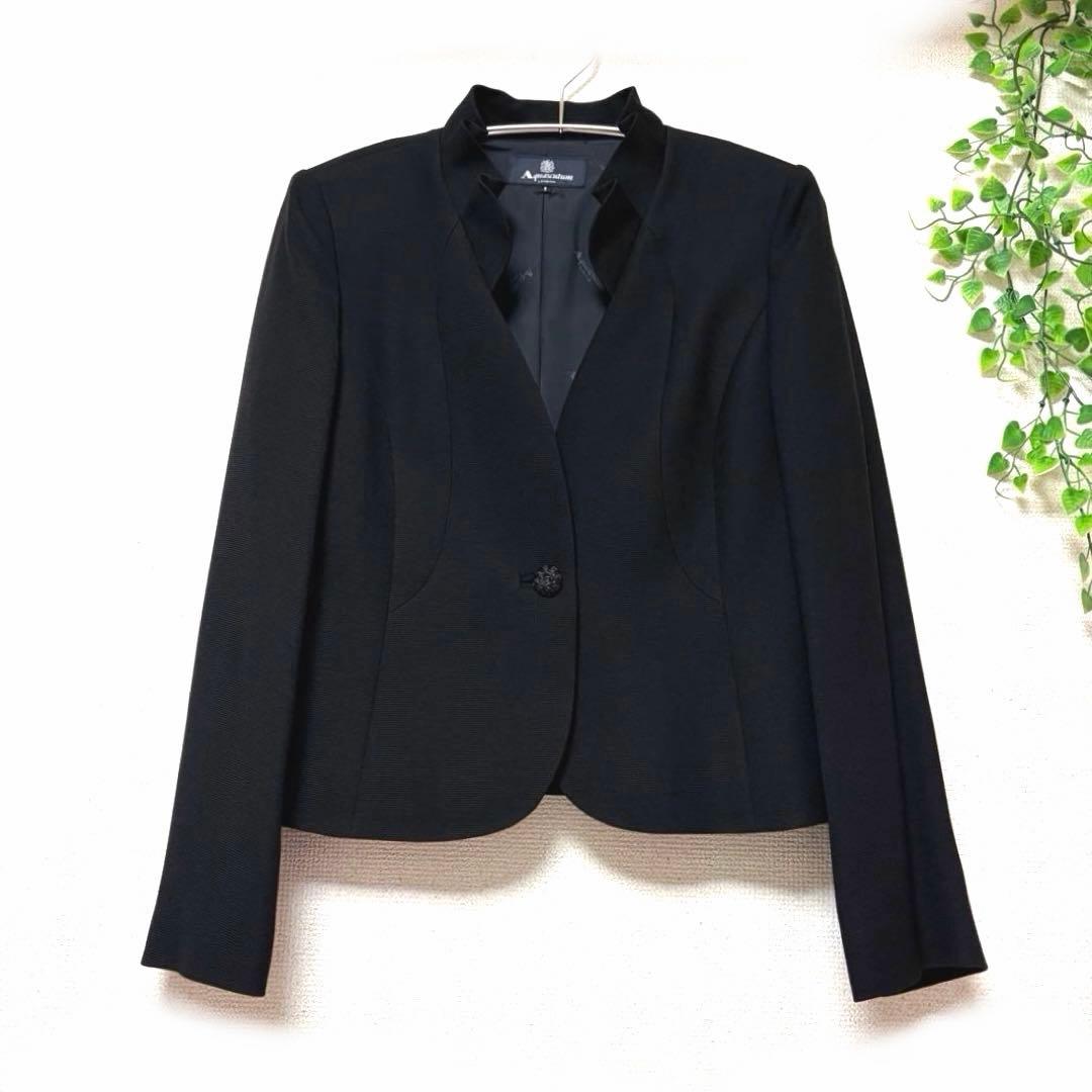 美品 ♡ 東京ソワール　アクアスキュータム　9号　ブラックフォーマル　ジャケット