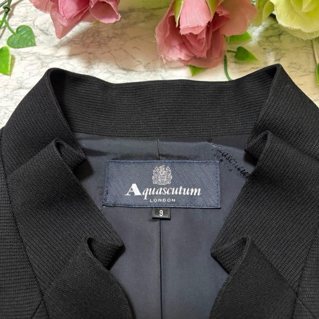 美品 ♡ 東京ソワール　アクアスキュータム　9号　ブラックフォーマル　ジャケット