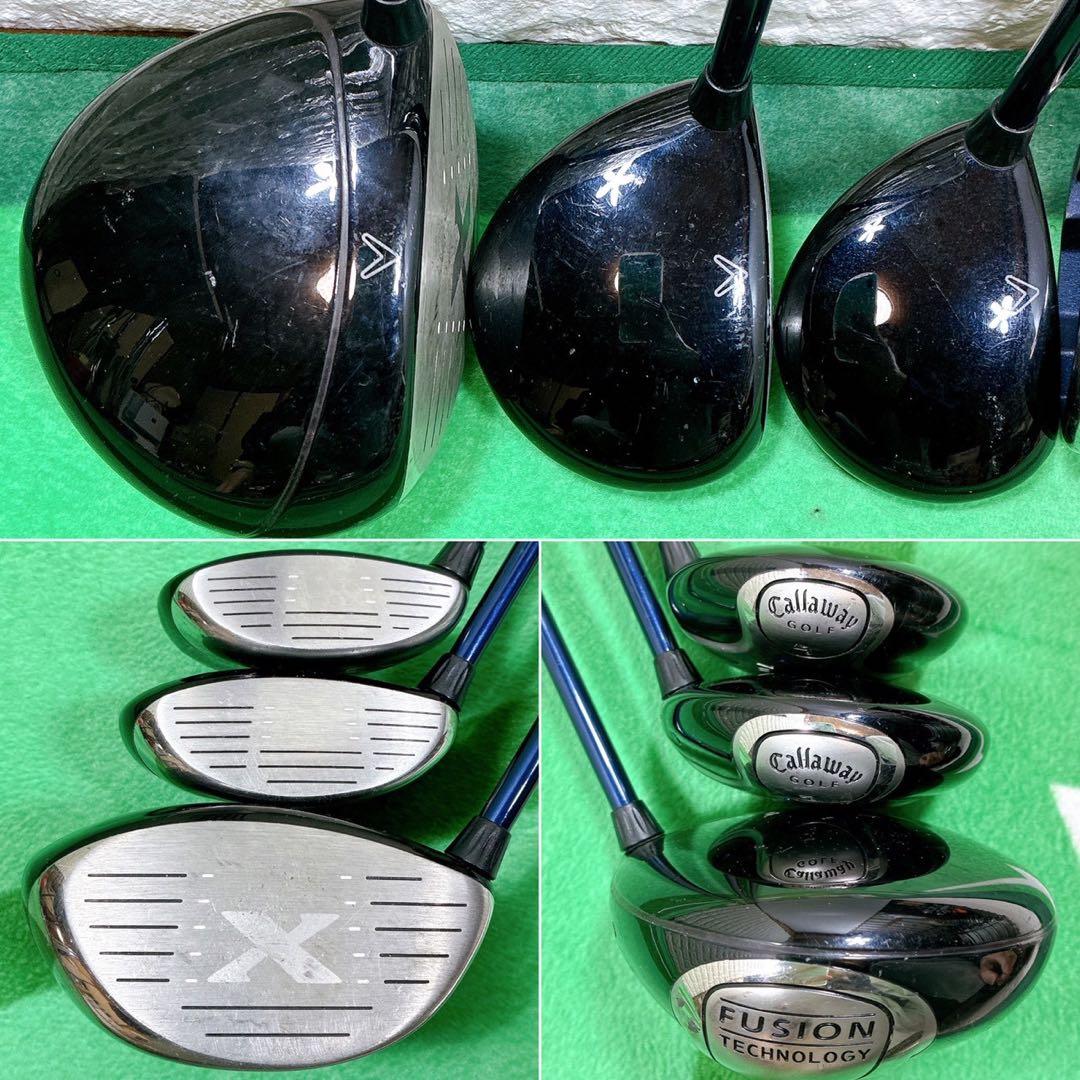 Callaway X-18 メンズゴルフクラブセット 9本 フレックスSR〜S