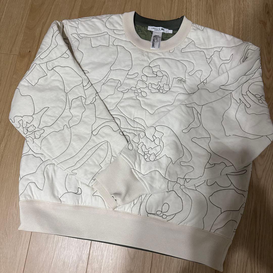 レア LACOSTE リバーシブル スウェット キルティング ワニロゴ