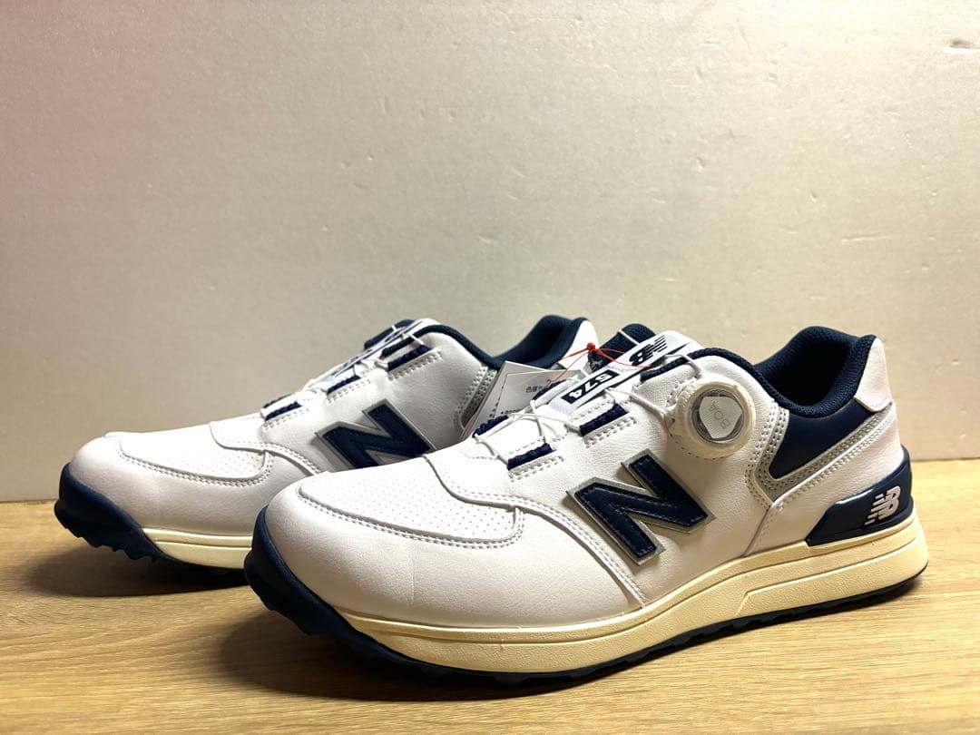 未使用 28cm 2E ニューバランスゴルフシューズ UGBS574J ホワイト