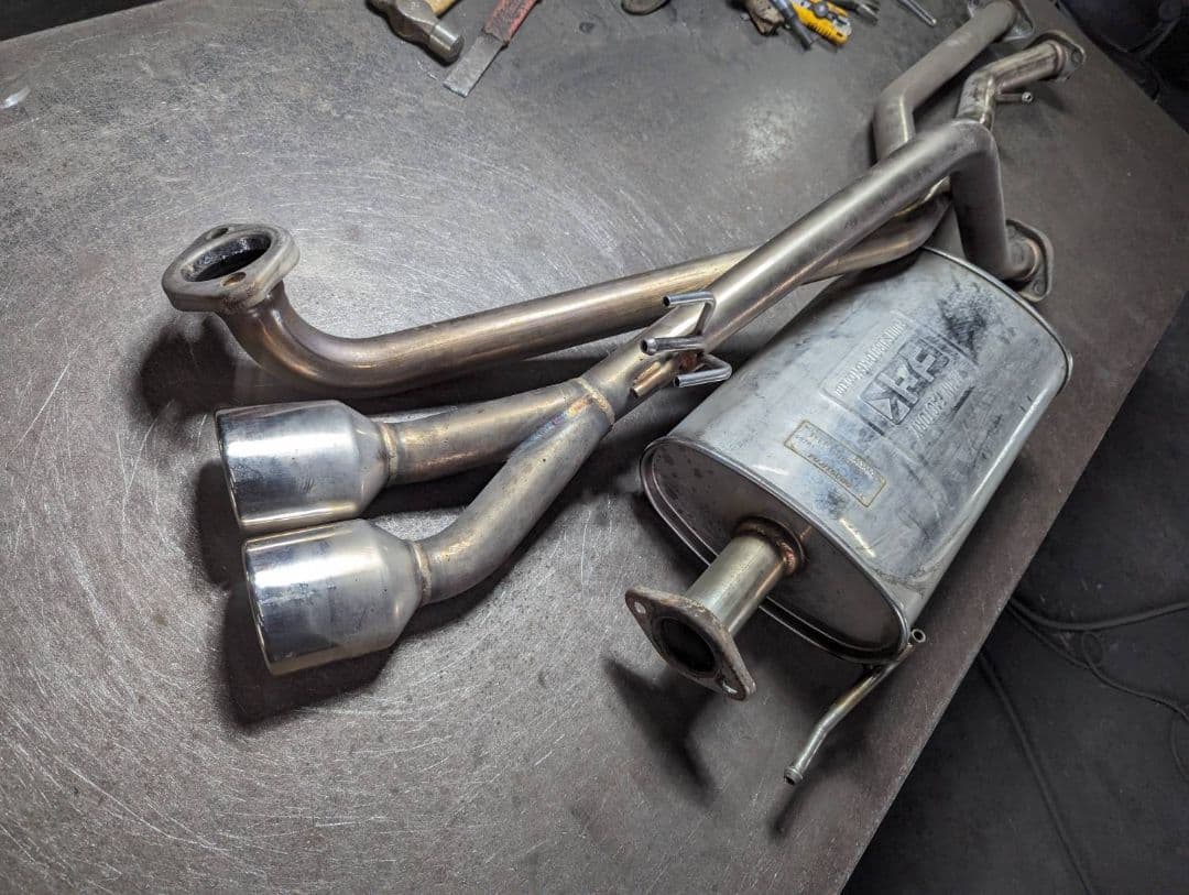 JF3　N-BOXカスタム　フジツボオーソライズK　2本出しマフラー