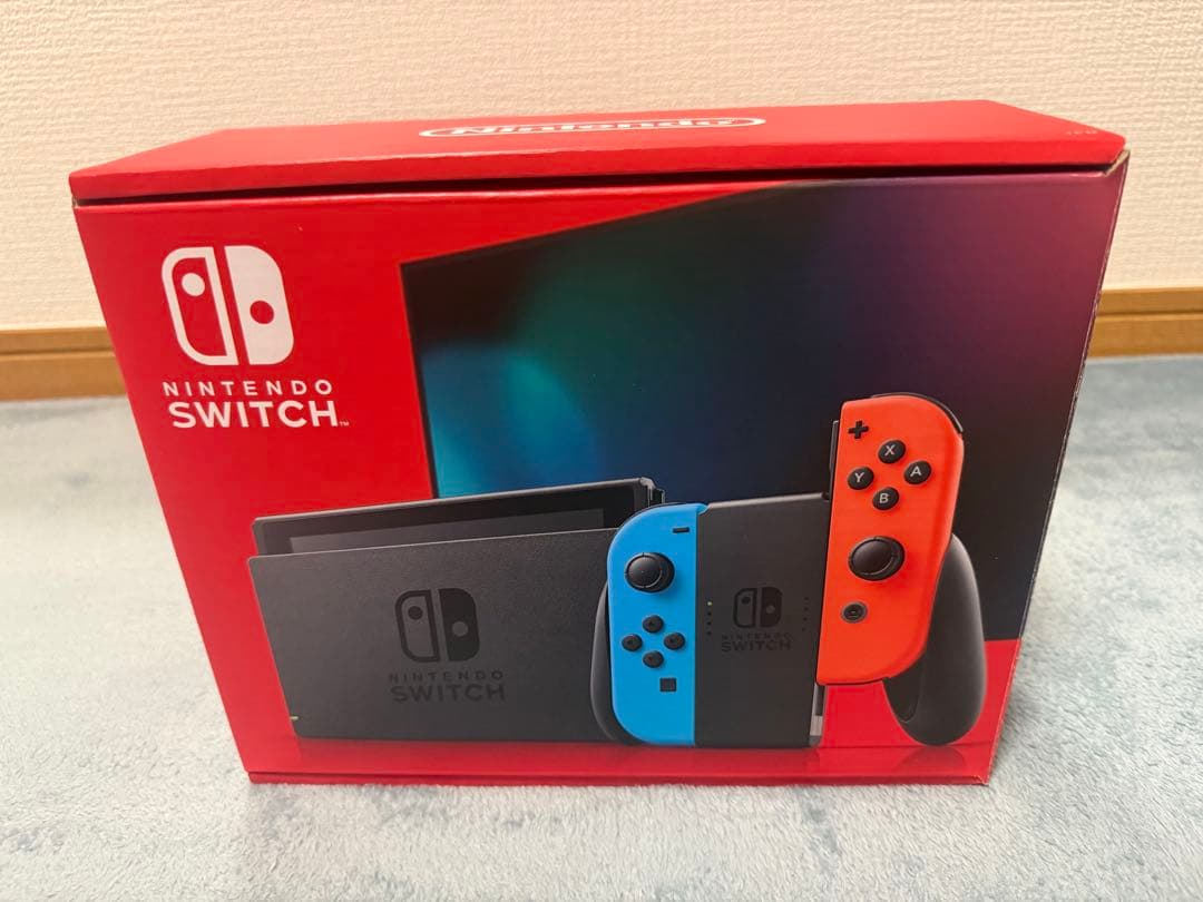 【美品】Nintendo Switch 本体 青/赤　おまけ付