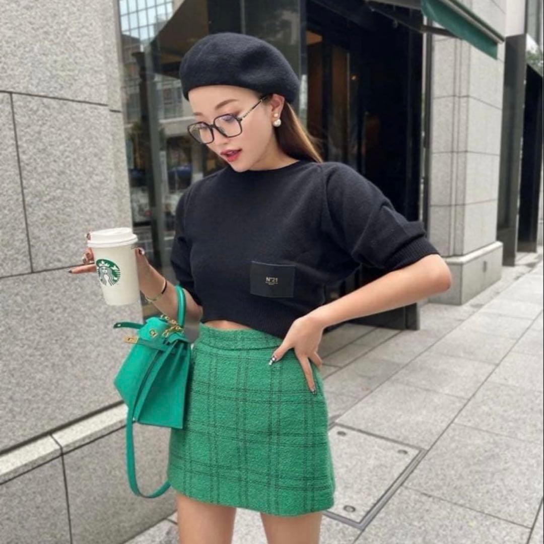 sheller シェリエ ツイード　キュロット