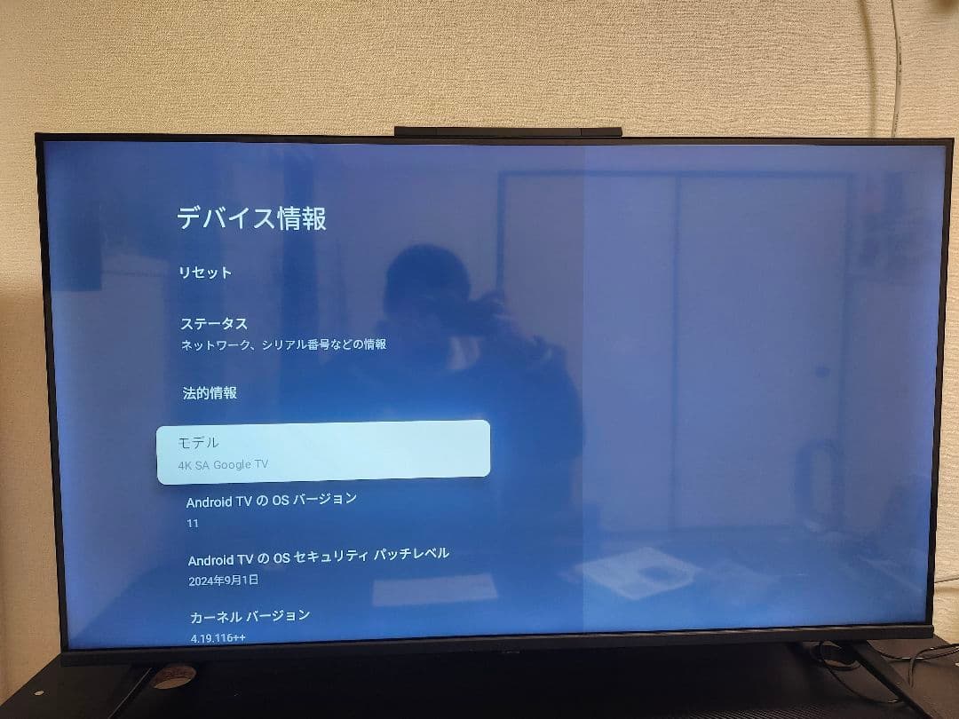 43型 4Kチューナーレス Google TV GH-GTVM43AG-BK
