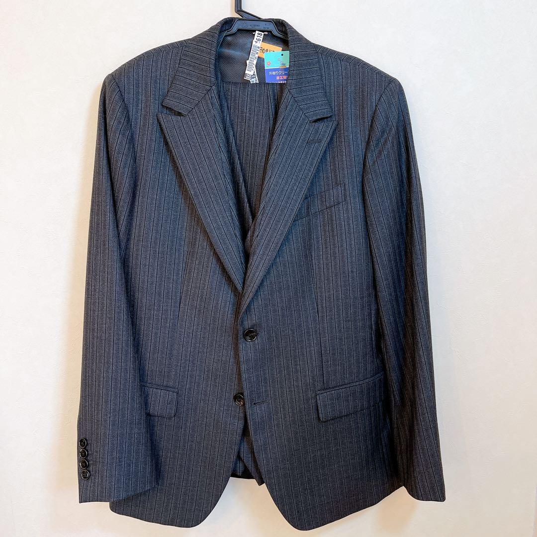 DOLCE&GABBANA ストライプスーツ グレー