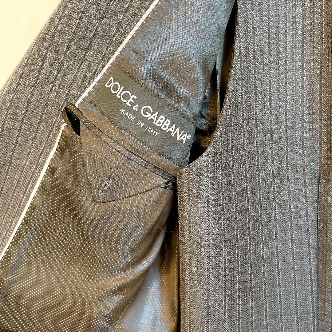 DOLCE&GABBANA ストライプスーツ グレー