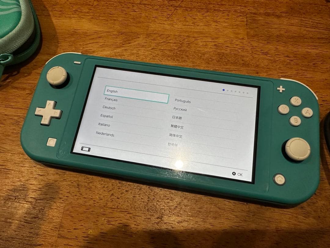 Nintendo Switch Lite ターコイズ 専用ケース　充電器つき