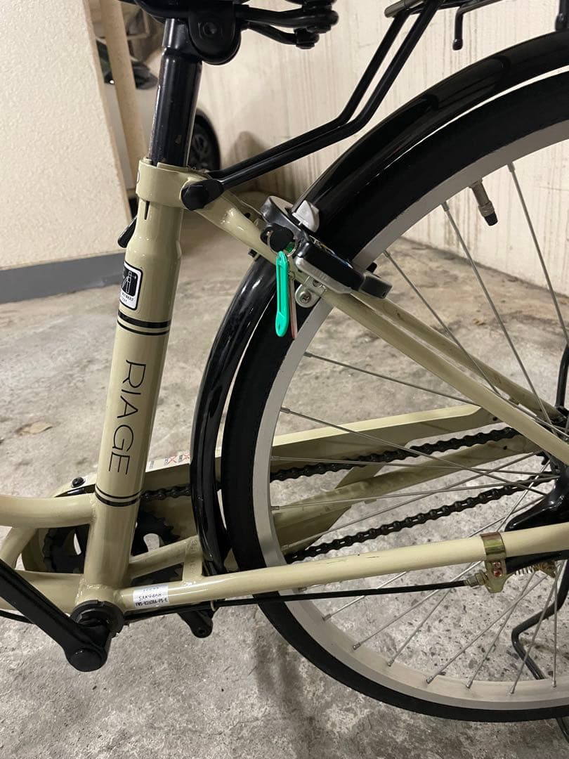 【直接手渡しのみ対応】シティサイクル ベージュ(サイモト自転車)