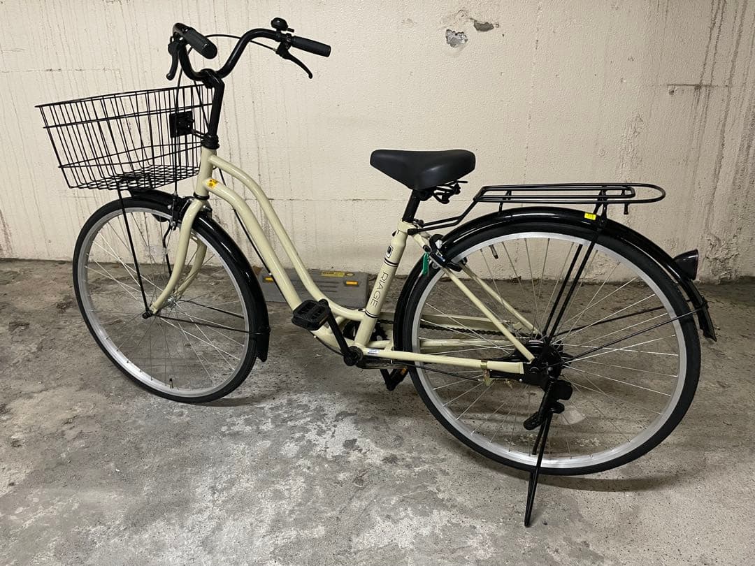 【直接手渡しのみ対応】シティサイクル ベージュ(サイモト自転車)