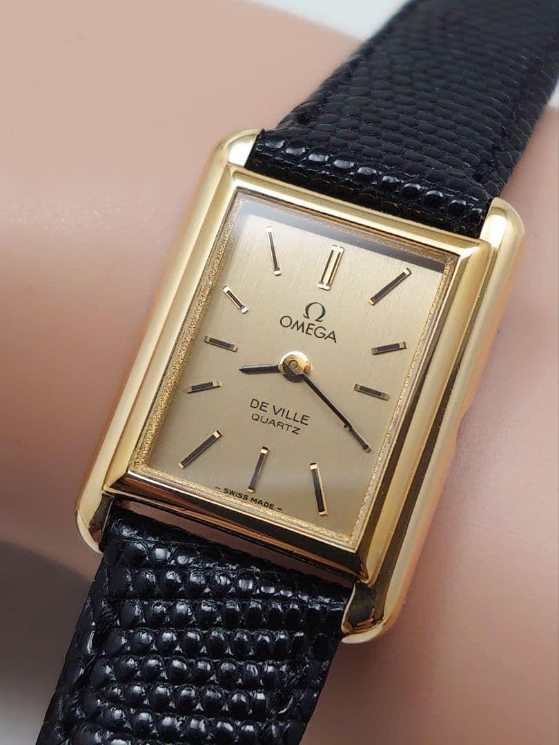 OH済 1979年製 オメガ デビル タンク・レクタングル レディース 極上品