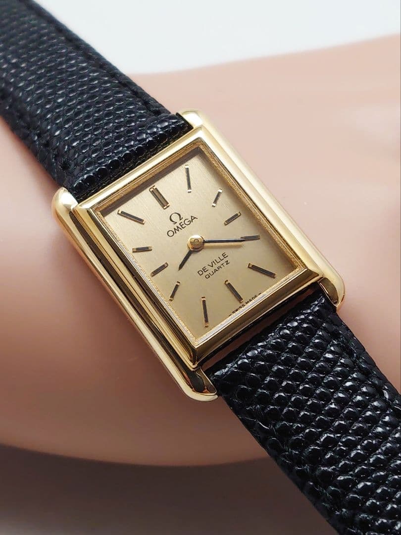 OH済 1979年製 オメガ デビル タンク・レクタングル レディース 極上品