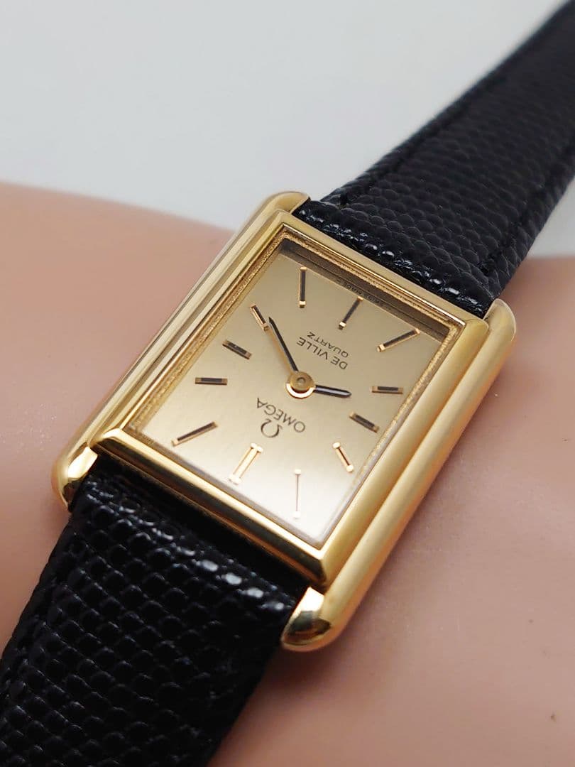 OH済 1979年製 オメガ デビル タンク・レクタングル レディース 極上品